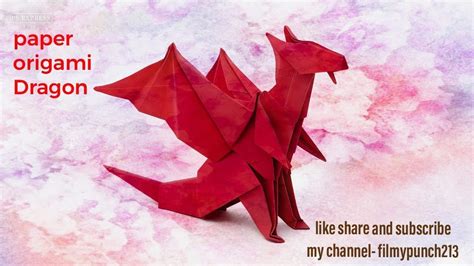 Paper Origami Dragon Paper Craft Paper Toys Youtube