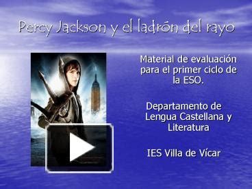 Ppt Percy Jackson Y El Ladr Powerpoint Presentation Free To