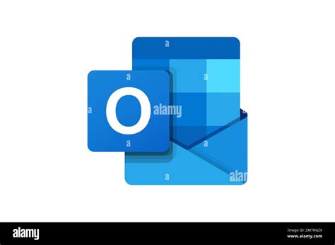 Microsoft Outlook, Logo, White background Stock Photo - Alamy