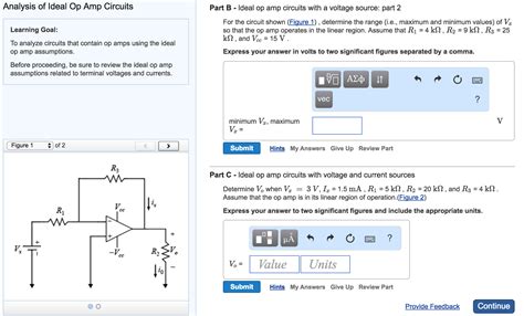 Solved Analysis of Ideal Op Amp Circuits Learning Goal: To | Chegg.com