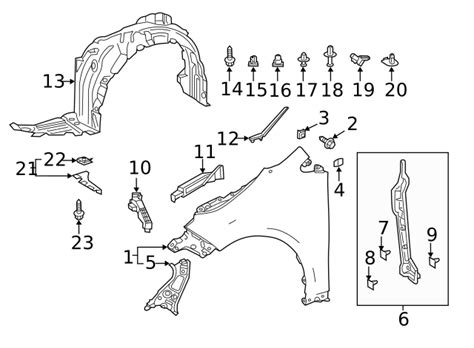 Toyota Retainer Front Fender Liner Oem Parts