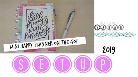 Mini Happy Planner Setup 2019 Mom Planner On The Go Planner Tips