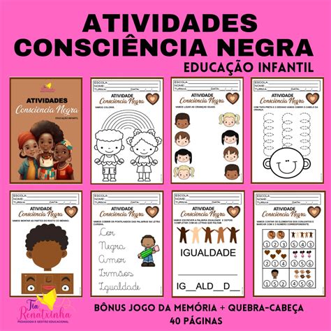 Atividades Consciência Negra Educação Infantil Renata Ramos Hotmart