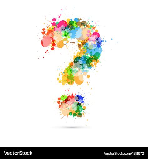 Abstract Question Mark Colorful Symbol Royalty Free Vector