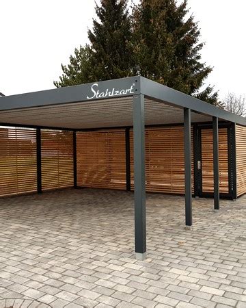 Carport Aus Holz Metall Mit Abstellraum Im Wuppertal Stahlzart