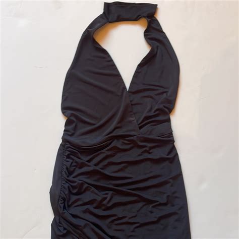 Naked Wardrobe Halter Backless Dress Gem