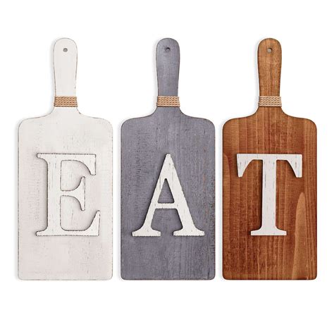 Gracie Oaks Piece Cutting Board Eat Sign Wall D Cor Set Reviews