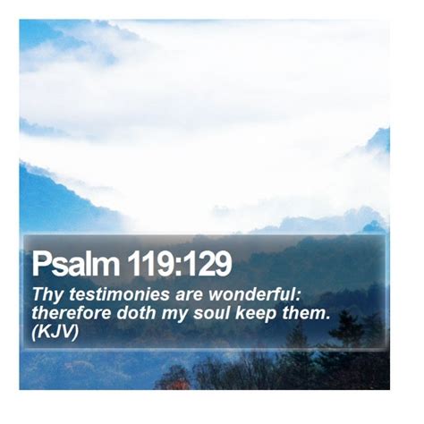 Psalm 119129 Daily Bible Verse