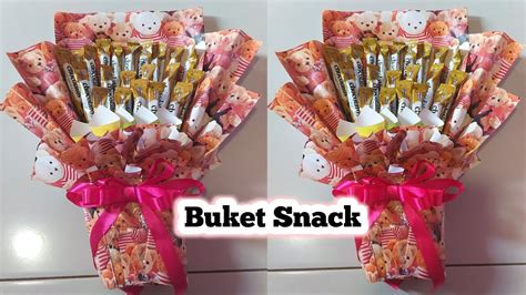 Cara Membuat Buket Snack Dari Kertas Kado YouTube