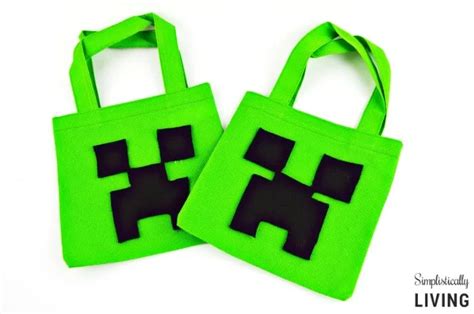 Diy Minecraft Creeper Treat Bag