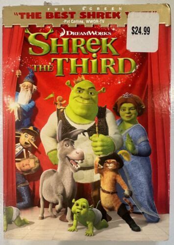 Dreanworks Shrek The Third Full Screen Dvd A Ebay