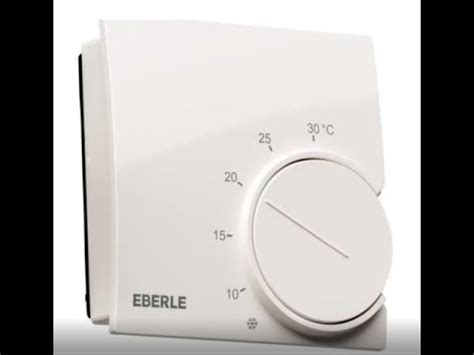 Bimetall Thermostat Eberle Anschliessen Youtube