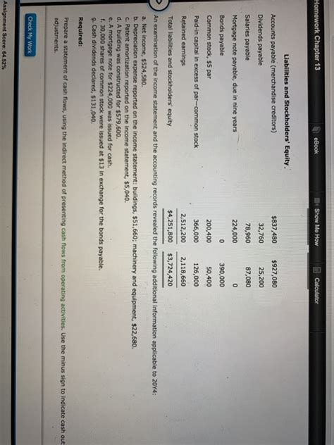 Solved Homework Chapter Ebook Show Me How Calculator Chegg