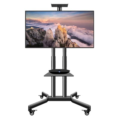 Buy Mobile Tv Stand Rolling Tv Cart Floor Tv Stand Trolley For To