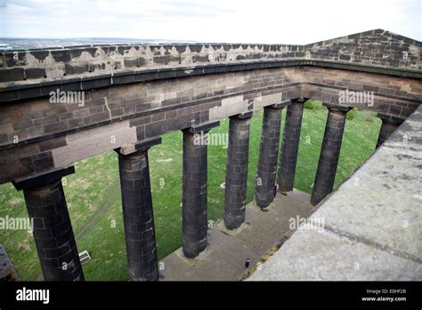 The Penshaw Monument In Sunderland England Viewed From The Top