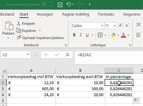 Percentage Berekenen In Excel Zo Bereken Je Een Van Een Cel