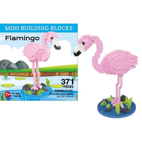 Mini Building Blocks Flamingo