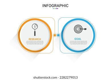 Business Info Graphic Template 2 Steps Stock Vector (Royalty Free ...