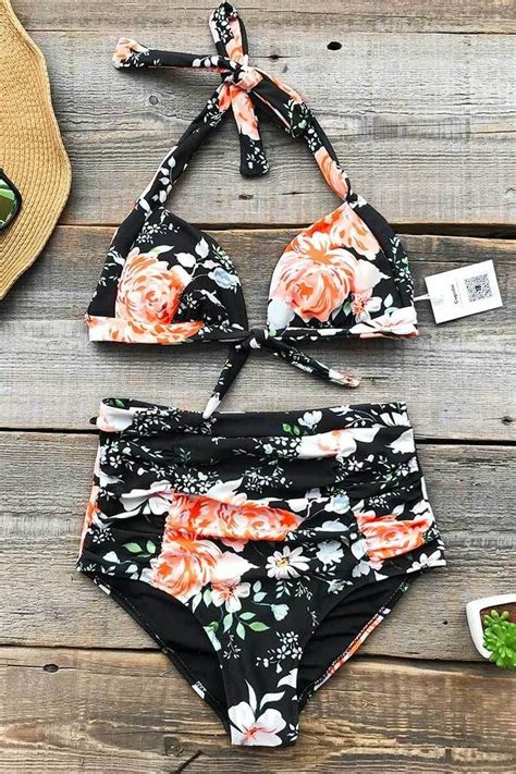 Cupshe Das Leben Auf Dem Strand Blumenbikini Bikini Bikini Mit