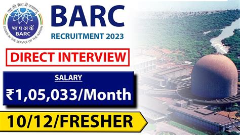 Barc Recruitment Salary Latest Job Vacancy