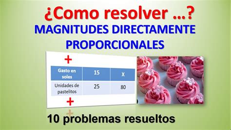 Problemas Resueltos De Magnitudes Directamente Proporcionales