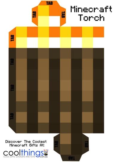 Minecraft Torch (With Flickering Light) | Be A Fun Mum