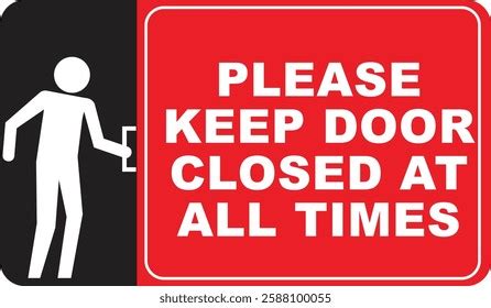 door closed  times stock vector royalty