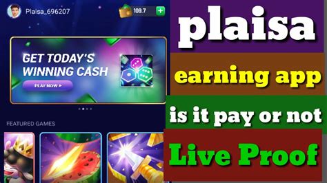 Plaisa Gaming Earning App Play And Earn Money Live Withdrawal Proof