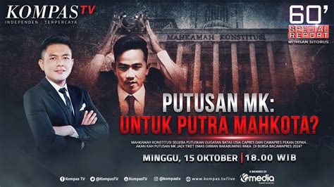 Live Putusan Mk Untuk Putra Mahkota I Special Report Youtube