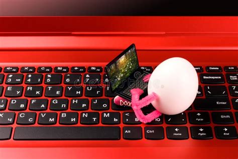 Easter egg key on keyboard stock photo. Image of internet - 51127206