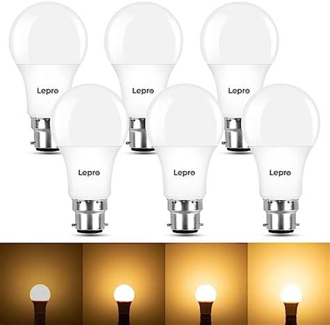 Lepro Bayonet Light Bulb W Equivalent Warm White K W Lm