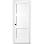 Steves Sons 32 In X 80 In 3 Panel Equal Shaker White Primed RH