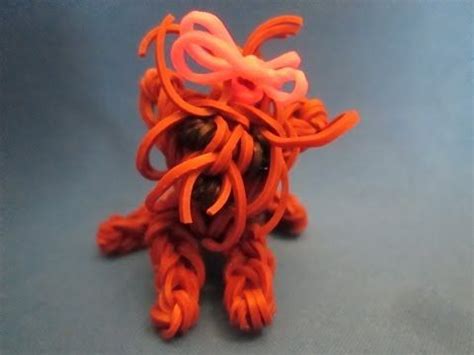 Rainbow Loom Dog Charm: Yorkie. Puppy. | Rainbow loom, Rainbow loom ...