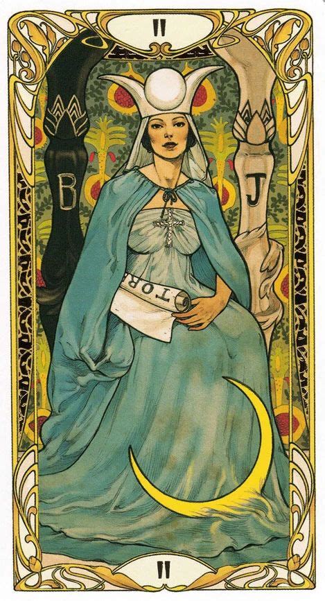 Golden Art Nouveau Tarot Tarot Decks Art Tarot Cards Art Tarot Art