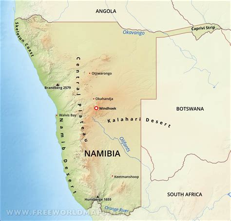 Namib Desert On Map Of Africa 9831 | The Best Porn Website