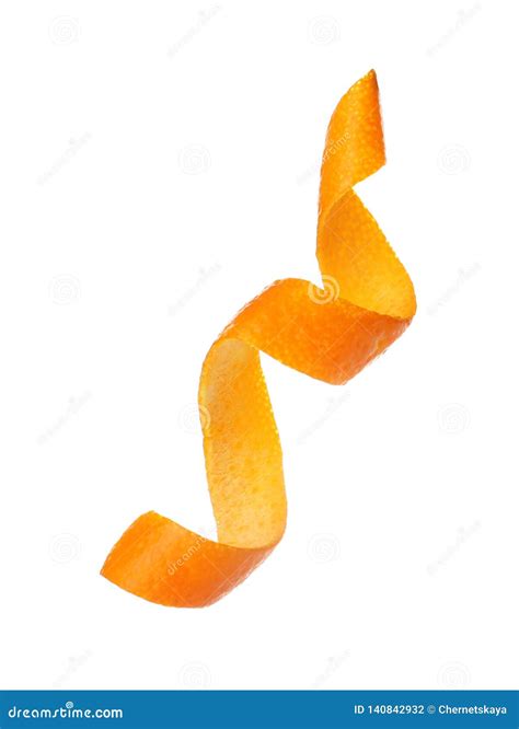 Fresh Orange Peel On White Background Stock Photo Image Of Food