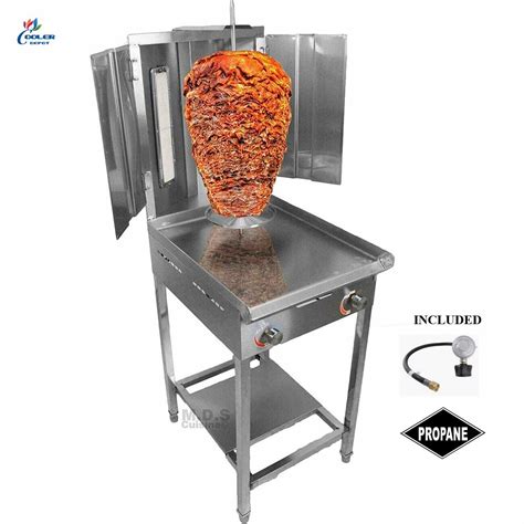 NEW Trompo Tacos Al Pastor Stainless Steel Grelly USA