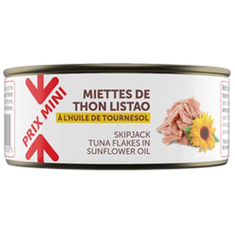 Miette thon à l huile de tournesol Prix Mini boîte 160 g Bam