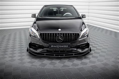 Street Pro Front Splitter Flaps Mercedes Benz A Amg Line W176 Facelift Our Offer Mercedes