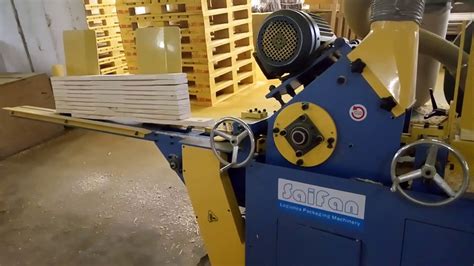 Sf703 Wood Pallet Chamfering Machine Youtube