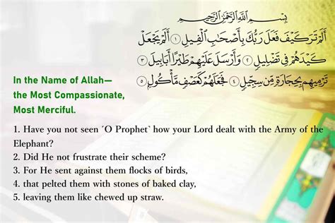 Surah Al Fil Elephant Reminder Of Allahs Bounties About Islam