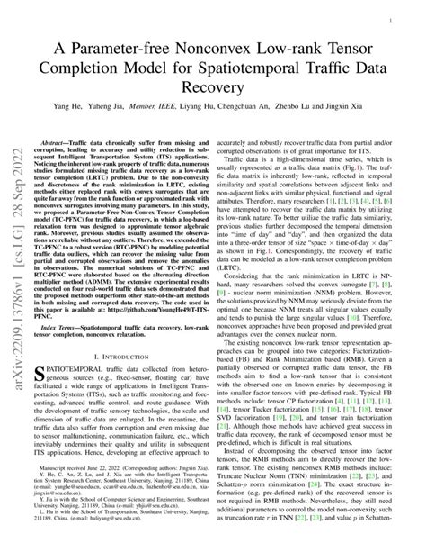 A Parameter Free Nonconvex Low Rank Tensor Completion Model For