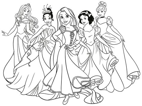 Colorear Princesas Princesas Para Colorear Colorear Disney