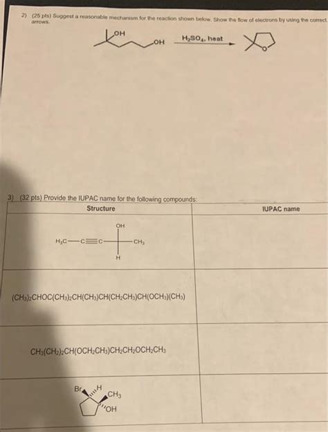 Solved Pts Suggest A Reasonable Mechanism For Th