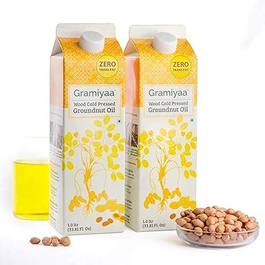 Gramiyaa Wood Cold Pressed Groundnut Oil Peanut Oil 2 Ltr