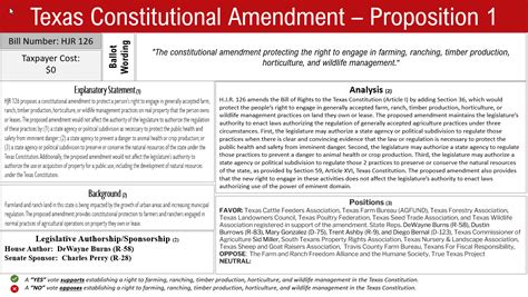 2023 Texas Constitutional Amendments Election November 7 2023