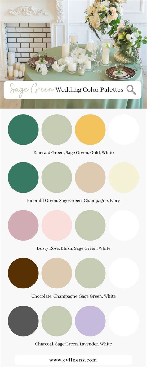 The ultimate sage green wedding color schemes for spring and summer ...