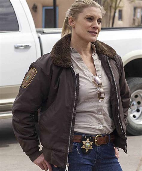 Katee Sackhoff Longmire Victoria Moretti Jacket With Fur Collar