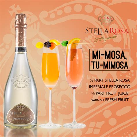 Stella Rosa Wines original cocktail recipe: Mi-Mosa, Tu-Mimosa ...