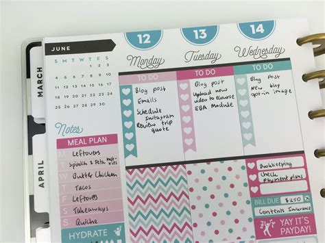 Using Erin Condren Size Planner Stickers In Mambi Classic Happy Planner